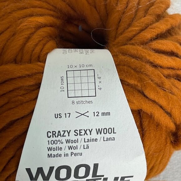 Wool And The Gang - Crazy Sexy Wool - 200g 100% Peruvian Wool Cinamon Dust NEW - Picture 2 of 3